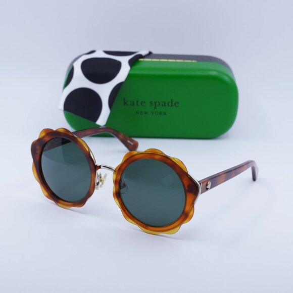 Final Price! Kate Spade KARRIE/S 009Q QT Havana/Green Sunglasses main image 5